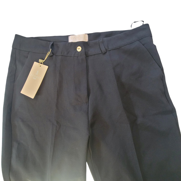 Zanset Style Black Flat Front With Slash Pockets Pants Women's U.S. Size 8 - Picture 3 of 13